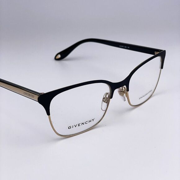 NEW Givenchy GV0076 2M2 Black Gold Rectangle Women Eyeglasses - Picture 5 of 11
